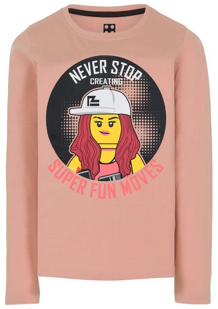 LEGO Wear dievčenské tričko LW-12010170 svetlo ružové 122